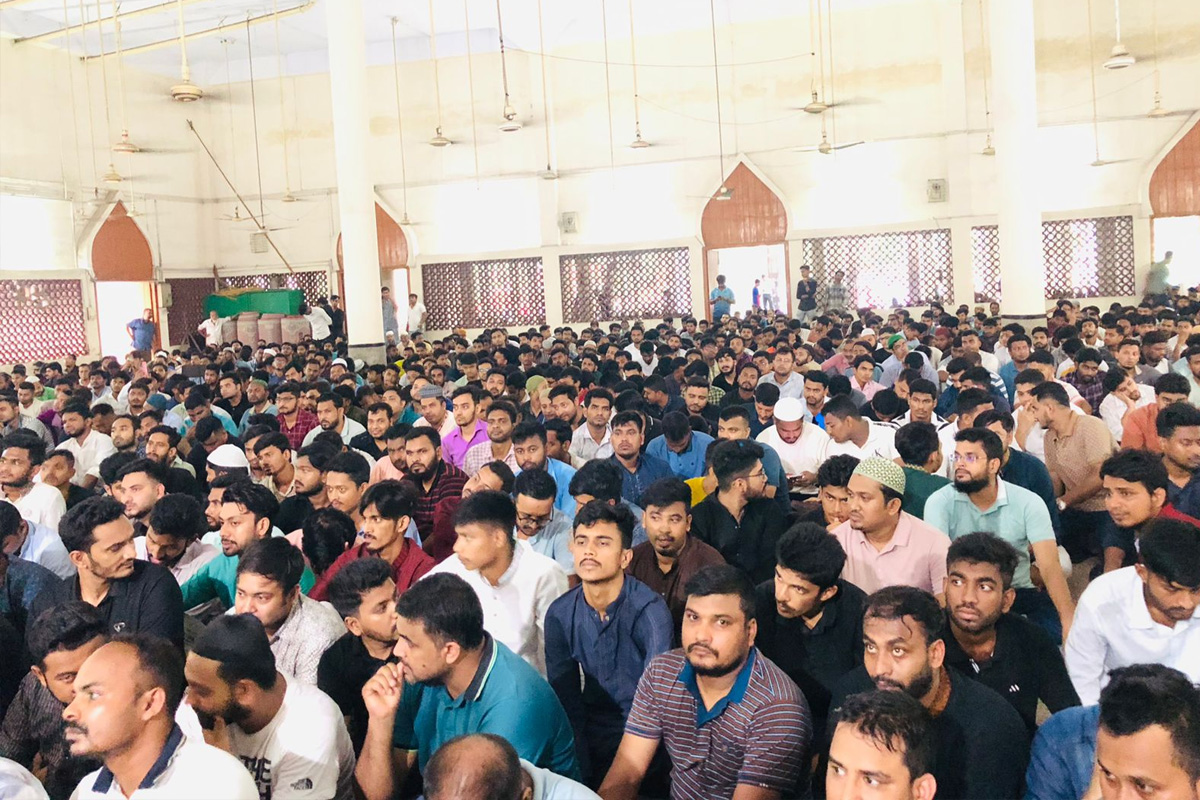 মাইলস্টোনে নি'হতদের মাগফেরাত কামনায় ছাত্রদলের দোয়া-মাহফিল